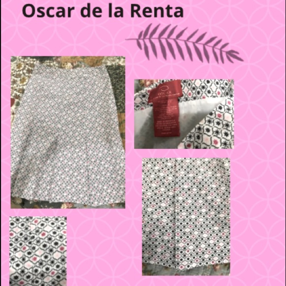 Oscar de la Renta geometric skirt